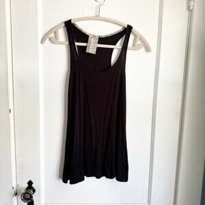 Dolan for Anthropologie Black Swing Tank Top Minimalist Capsule Womens XS Ribbed